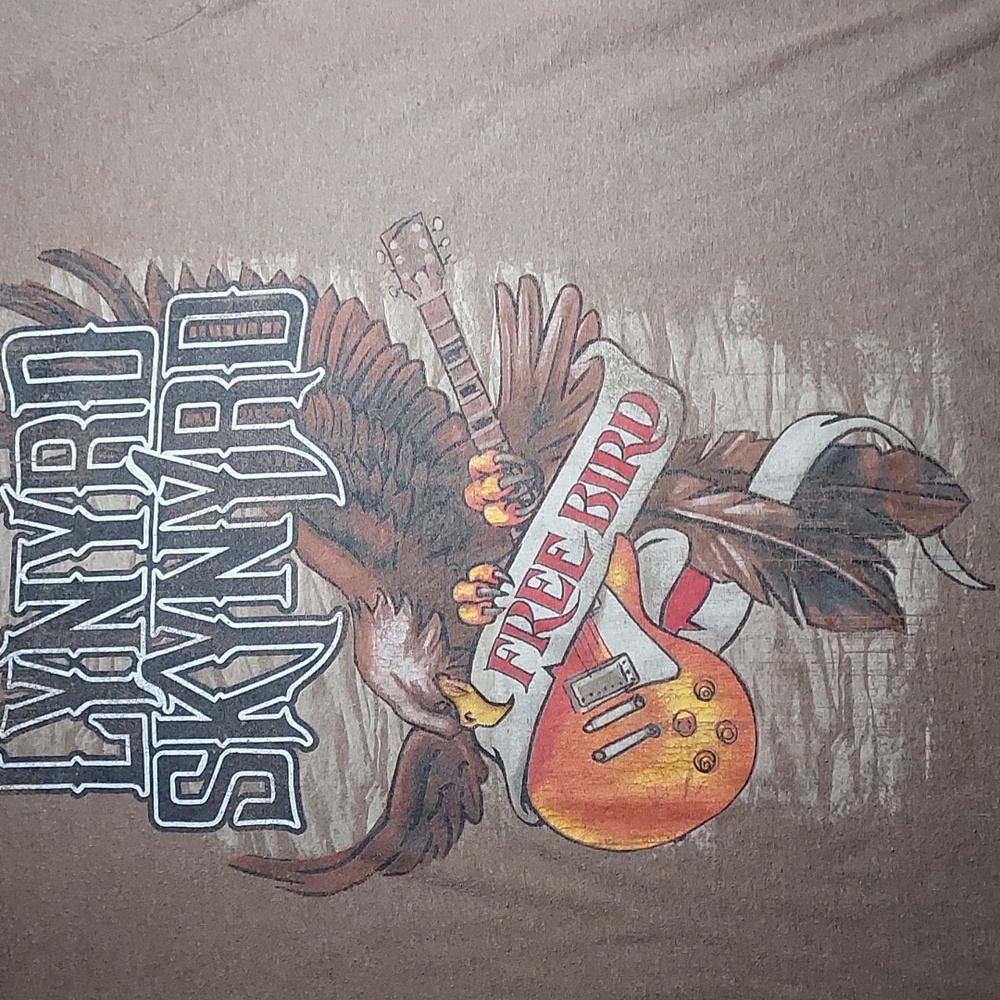 Lynyrd Skynyrd - “Free Bird” - Brown Shirt - Medium UNISEX - Picture 2 of 3